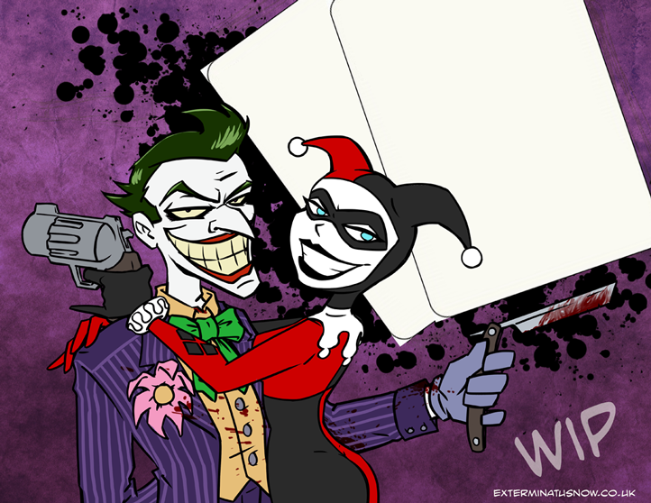 Print WIP – Joker & Harley